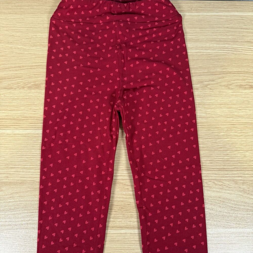 LuLaRoe Valentines Day Leggings Lot of 4 Kids Girls L/XL Hearts Love Pink Red